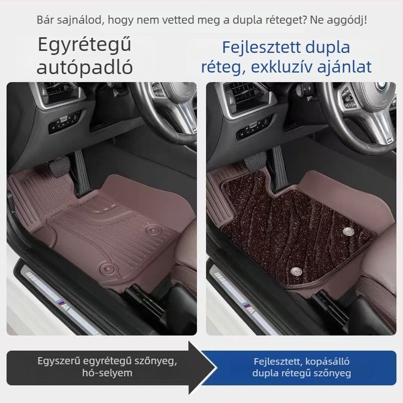 Autópadló szőnyegek, sík bolyhos megjelenés, univerzális, csúszásmentes, gyorsan száradó, polipropilén, Yashidi márka, testreszabható