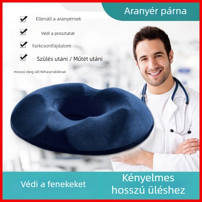 Farokcsont-dekompressziós ülőpárna, fenékpárna memóriahab töltettel, anyag: Egyéb; stílus: Modern egyszerű; kategória: Párna