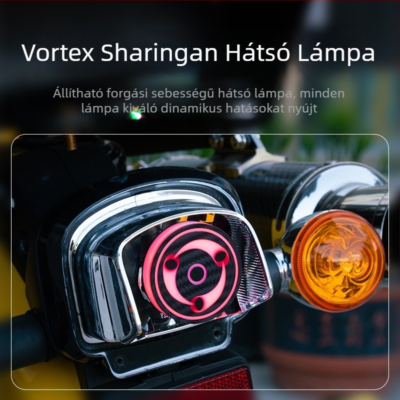 Motorkerékpár fékvilágítás forgó villogó hátsó lámpával – fékizzó kiegészítő a Quick motorcycle products-tól
