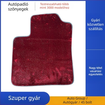 Autópadló szőnyegek – 10 mm nano velúr csillagos égmintázat, egyéni modellre szabott, polipropilén, testreszabás és logónyomtatás lehetséges