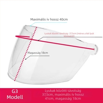 Sisaklencsék PC/PET anyagból a napsugárzás és szél elleni védelemhez, modell kis lyukú a1 a2 a3