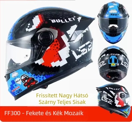 LS2 teljes arcú sisak motorkerékpárhoz – ABS, felnőtteknek, egész évben, 3C tanúsítás