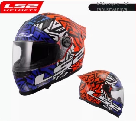 LS2 teljes arcú sisak motorkerékpárhoz – ABS, felnőtteknek, egész évben, 3C tanúsítás