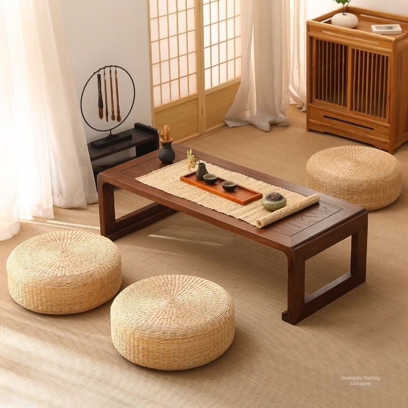 Japán stílusú tatami futon ülőpárna a földre, meditációs és zen alátét