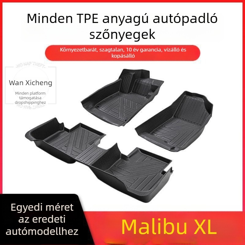 Chevrolet Malibu XL TPE autópadlószőnyegek, modellek 12–23, belső szőnyeg
