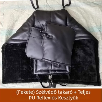 Fubao Bőrből készült téli szélvédő takaró motorkerékpárok és elektromos járművekhez — vízálló, minimalist stílus