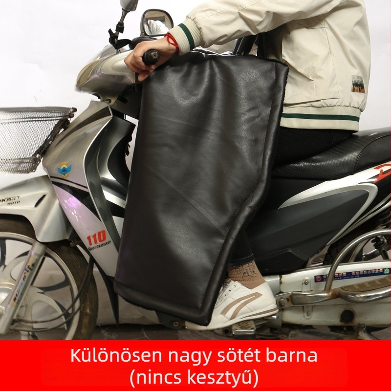 Fubao Bőrből készült téli szélvédő takaró motorkerékpárok és elektromos járművekhez — vízálló, minimalist stílus