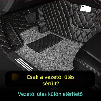 Autópadlók új és régi modellekhez, vezetői szőnyeg, bőr; logó nyomtatása nélkül, feldolgozás nélkül