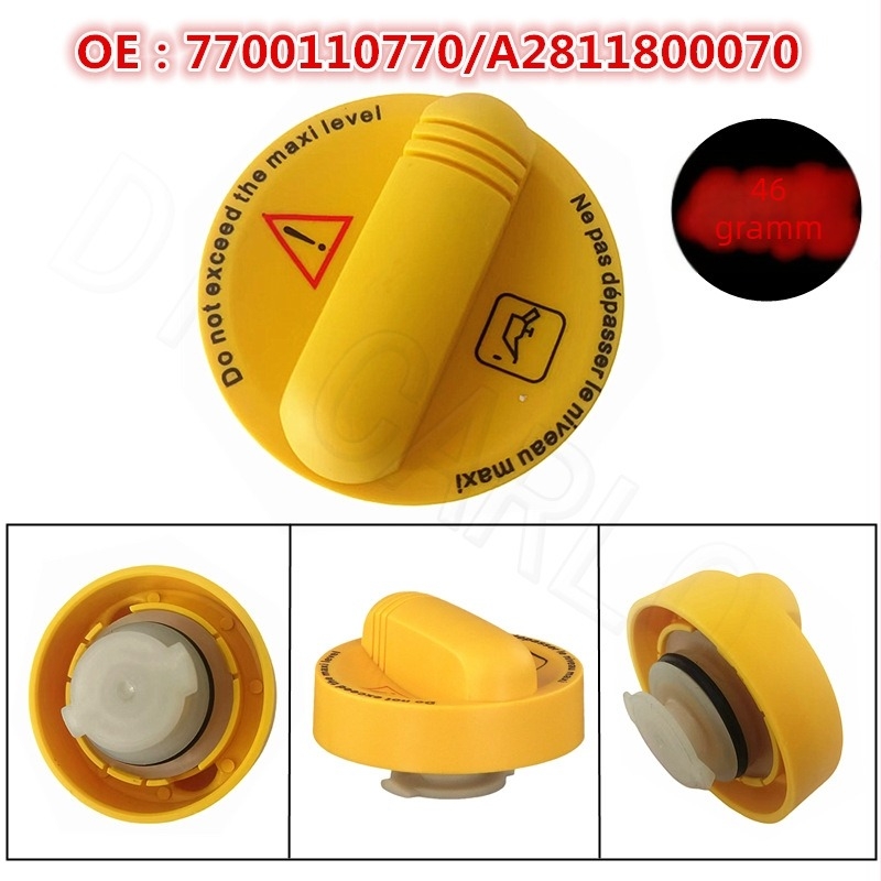 ABS üzemanyag-sapka, olaj-sapka és víztartály-sapka Renault Megane IV-hez – Modell 7700110770 / 8200046919R