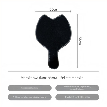 Macska farok ülőpárna irodai székhez, kreatív macska ülőpárna, bolyhos csúszásgátló párna őszi–téli használathoz