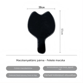 Macska farok ülőpárna irodai székhez, kreatív macska ülőpárna, bolyhos csúszásgátló párna őszi–téli használathoz