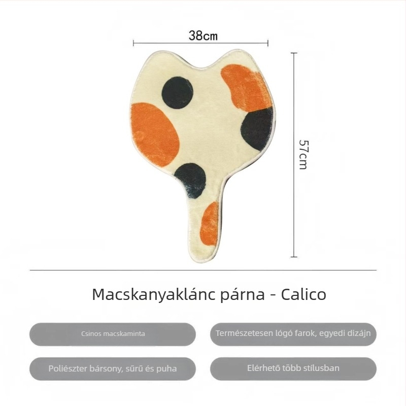 Macska farok ülőpárna irodai székhez, kreatív macska ülőpárna, bolyhos csúszásgátló párna őszi–téli használathoz