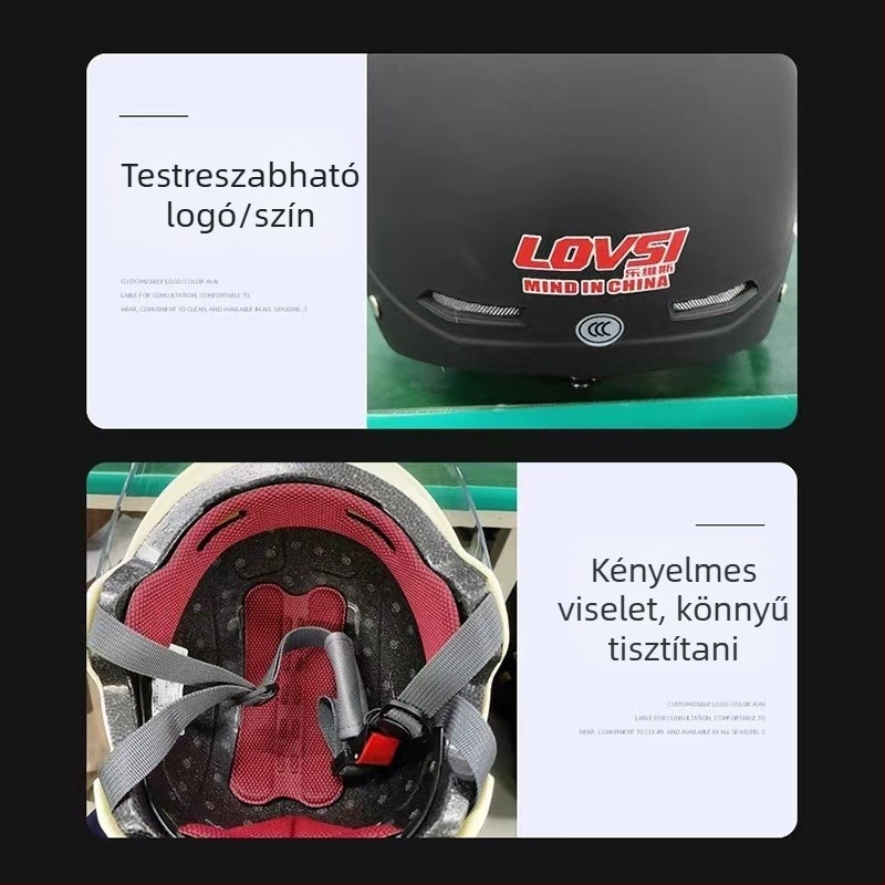 3C tanúsított nyári sisak elektromos rollerekhez, ABS anyag, könnyű, lélegző
