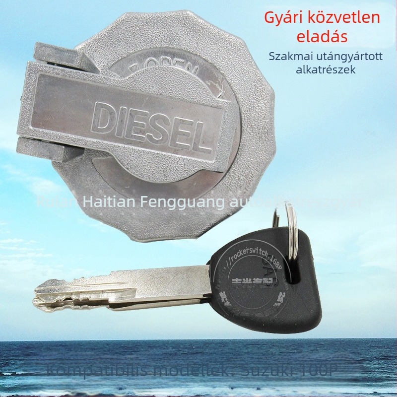 Suzuki üzemanyag-tartály sapka kulccsal, alumínium/zink ötvözet, testreszabás elérhető, 1 év garancia