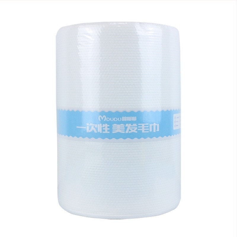 Egyszer használatos törölközők fodrászszalonok számára – fa cellulóz alapú, 65 g, 0–5 s nedvszívás, Jacquard gyártási eljárás, testre szabható