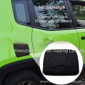 Üzemanyag-tankfedél dekorációs matrica, alumínium ötvözet, Jeep Liberty 2015–2021 modellhez