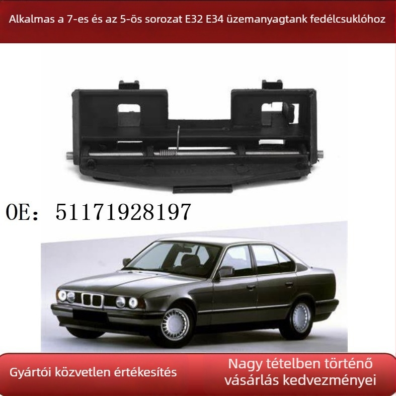 BMW E32/E34 üzemanyagtank fedél csuklója – 51171928197, műanyag, 1988–1995, 5-ös és 7-es sorozathoz