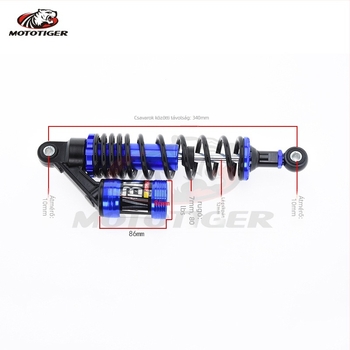MBM motorkerékpár hátsó lengéscsillapító kerek fejű, 320 mm / 340 mm