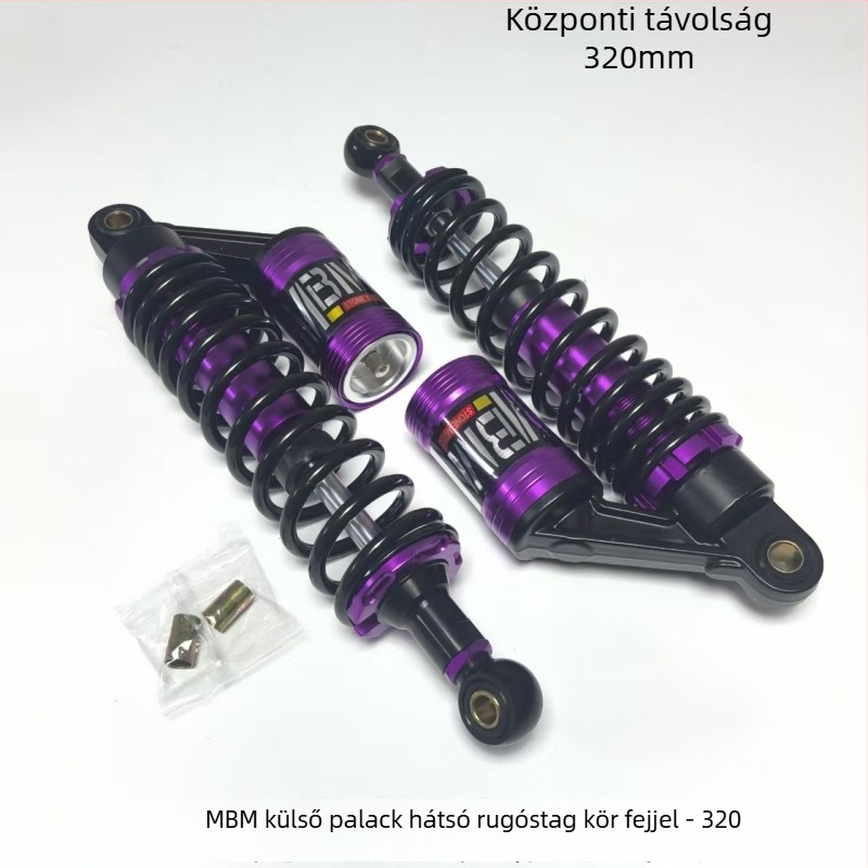 MBM motorkerékpár hátsó lengéscsillapító kerek fejű, 320 mm / 340 mm