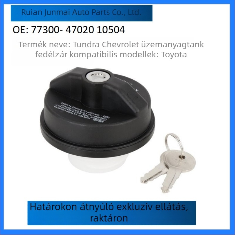 Toyota-hoz zárható üzemanyag-töltő sapka (Részszám 77300-47020, 10504)