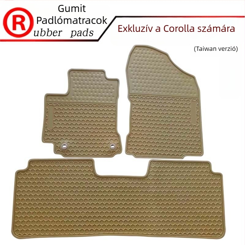 Gumi autópedál-mat, szőnyegszerű talp, vízálló, speciális autómodellhez