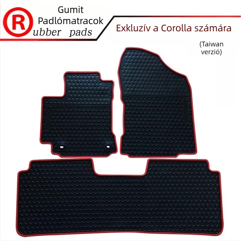 Gumi autópedál-mat, szőnyegszerű talp, vízálló, speciális autómodellhez