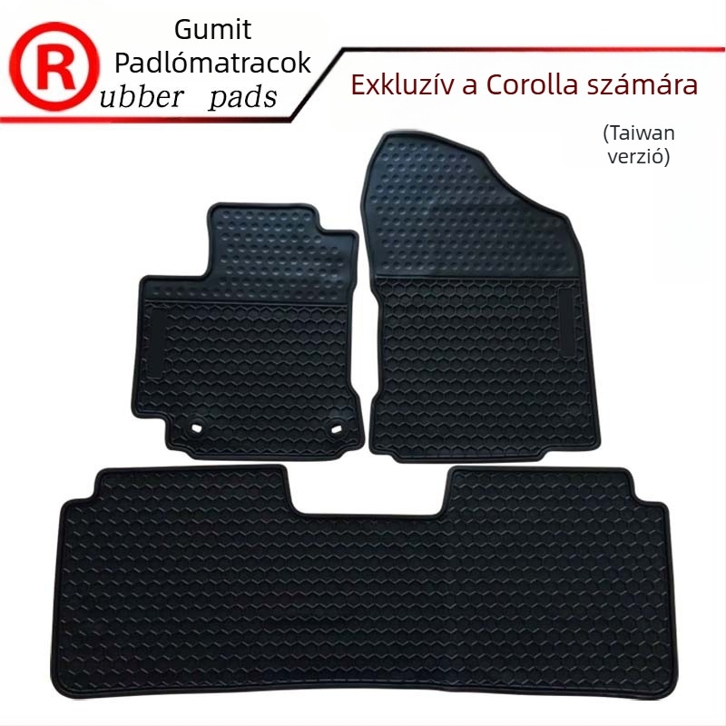 Gumi autópedál-mat, szőnyegszerű talp, vízálló, speciális autómodellhez