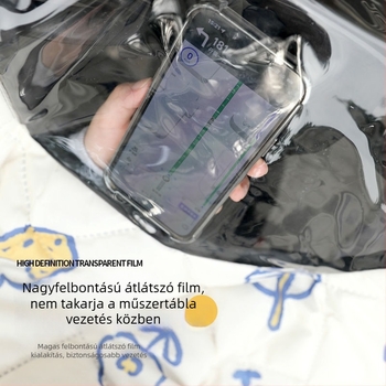 Szélvédő takaró elektromos motorokhoz és robogókhoz, műanyag anyag, közepes vastagság