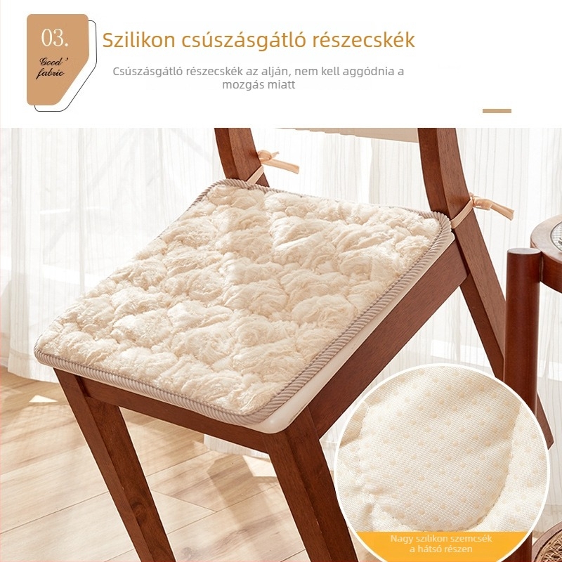 Plüss csúszásmentes ülőpárna – iroda, étkező és tanulás számára, négy évszakos, tatami stílusú