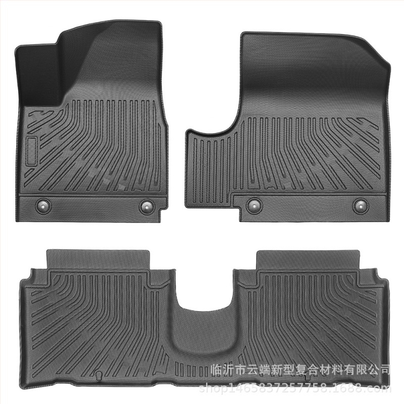 TPE autópadlók Hyundai IONIQ 5-höz (2021-2024), modell-specifikus, logóval ellátva, testreszabás elérhető, szőnyeg-stílus