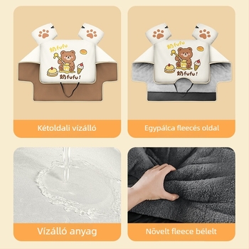 Elektromos járművek szélvédővédő takaró, téli béléses és vastagított, vízálló és szélálló, minden évszakban használható