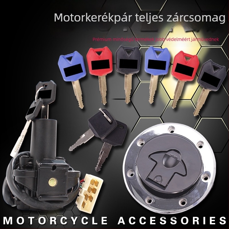 Strada 7 Racing motorkerékpárok gyújtáskapcsoló és üzemanyagtankfedél zárszett