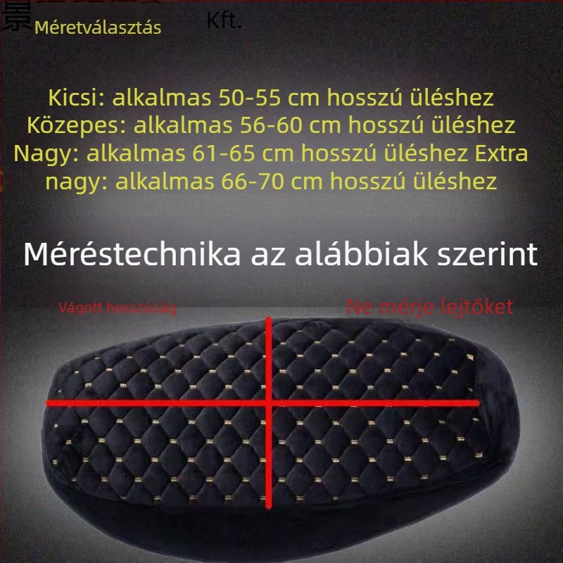 Elektromos jármű ülésvédő, vastag plüss bélés gyapottöltettel, téli meleg