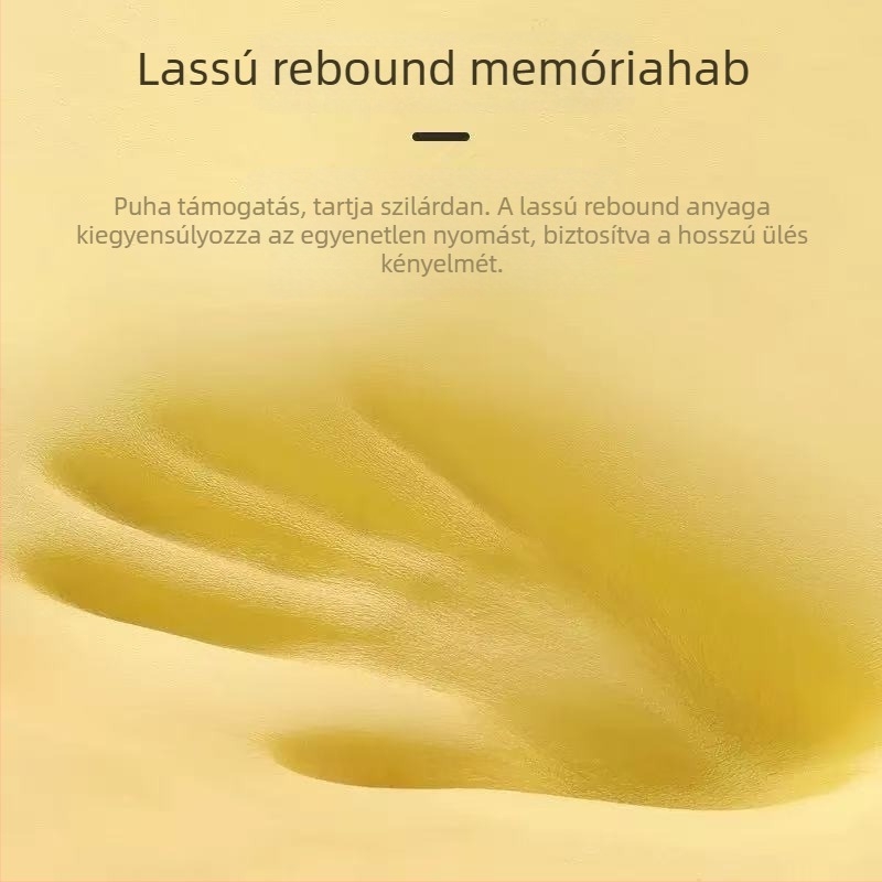 Memóriahabos ülőpárna irodai és asztali székekhez – hosszú üléshez, alkalmas irodai székre, bárszékre, étkezőszékre és autóülésre – modern minimalista stílus, testreszabható