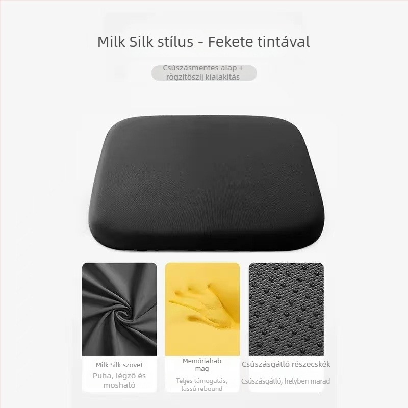 Memóriahabos ülőpárna irodai és asztali székekhez – hosszú üléshez, alkalmas irodai székre, bárszékre, étkezőszékre és autóülésre – modern minimalista stílus, testreszabható
