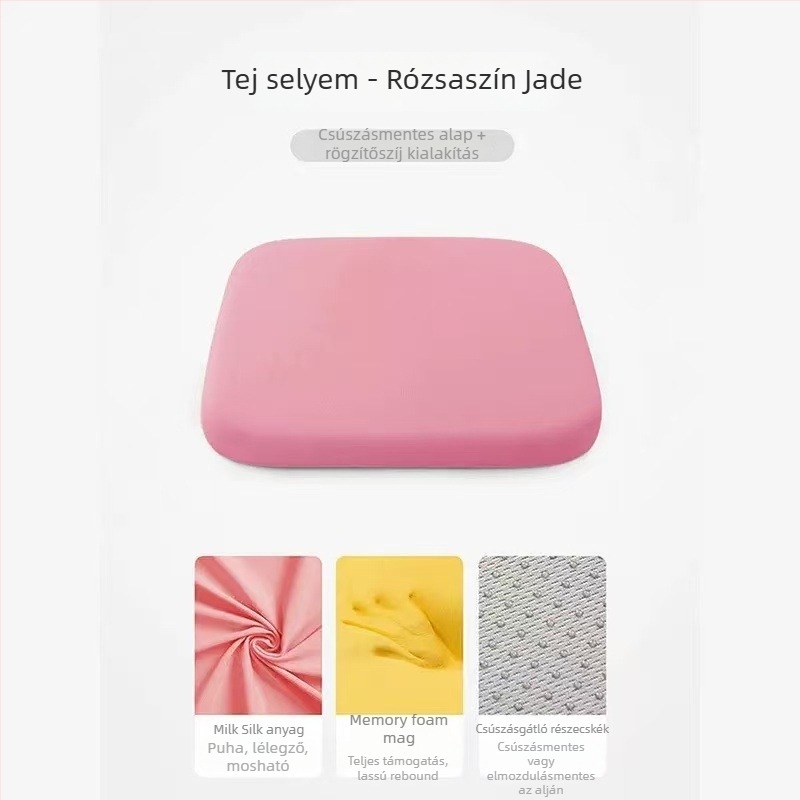 Memóriahabos ülőpárna irodai és asztali székekhez – hosszú üléshez, alkalmas irodai székre, bárszékre, étkezőszékre és autóülésre – modern minimalista stílus, testreszabható