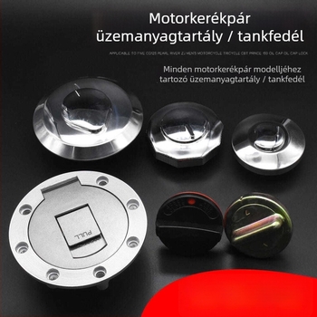 Motorkerékpár üzemanyag-tank zárfedél