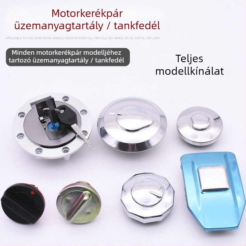 Motorkerékpár üzemanyag-tank zárfedél