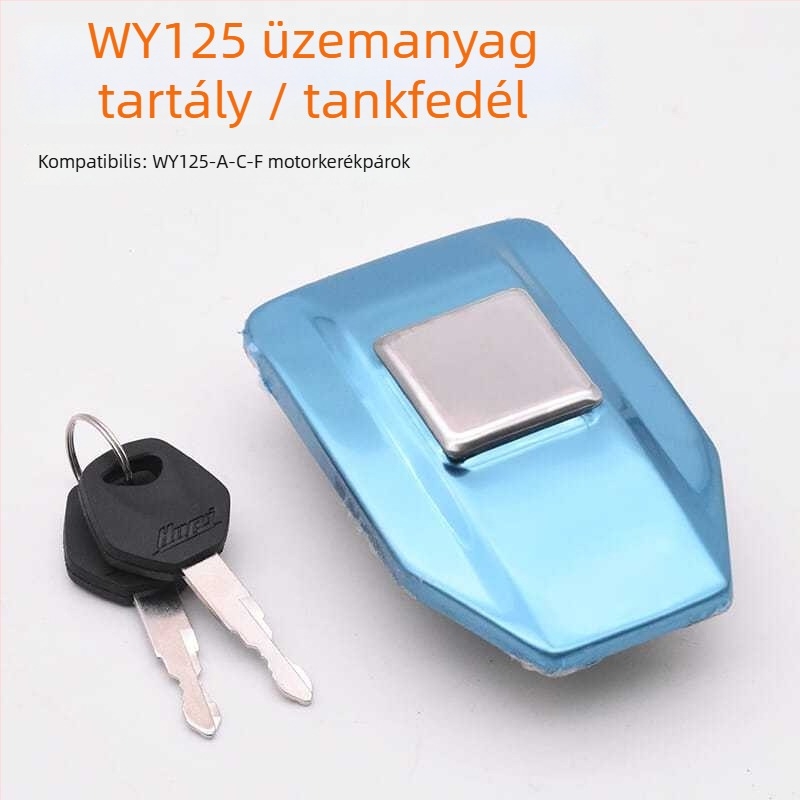 Motorkerékpár üzemanyag-tank zárfedél
