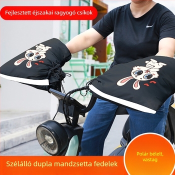 Téli PVC fogantyúvédő burkolat motorkerékpárok és elektromos járművekhez — vízálló, testreszabható