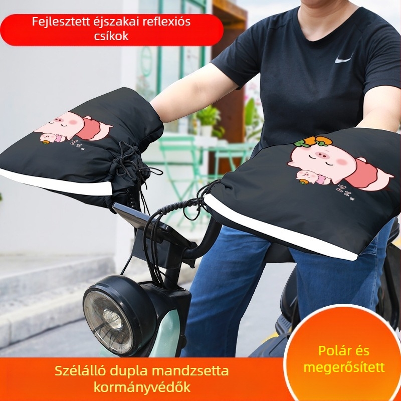 Téli PVC fogantyúvédő burkolat motorkerékpárok és elektromos járművekhez — vízálló, testreszabható