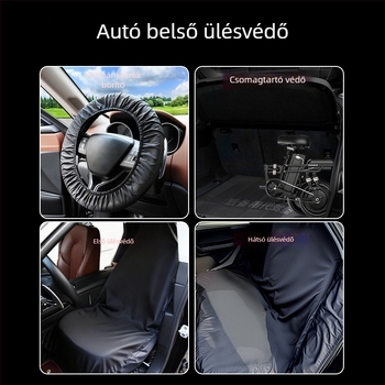 Autóülésvédő huzat, univerzális illeszkedés, vízálló és porálló, poliészter felület, egész éves használatra, egy darab