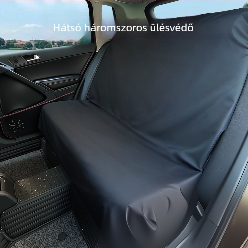 Autóülésvédő huzat, univerzális illeszkedés, vízálló és porálló, poliészter felület, egész éves használatra, egy darab