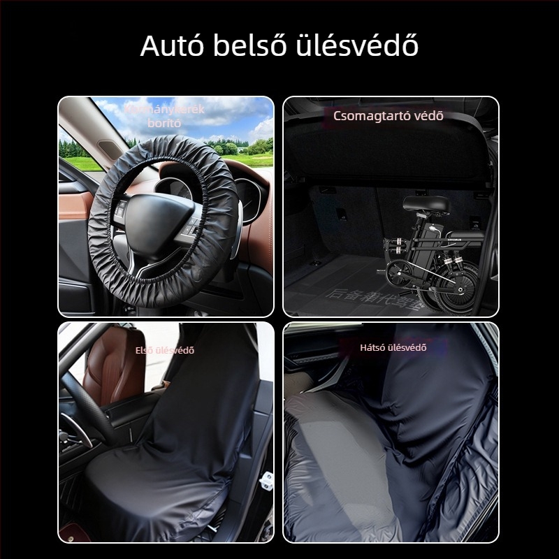 Autóülésvédő huzat, univerzális illeszkedés, vízálló és porálló, poliészter felület, egész éves használatra, egy darab