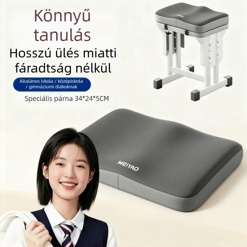 Diákoknak készült ülőpárna hosszú ideig tartó osztálytermi üléshez