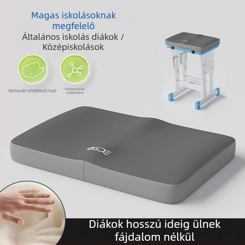 Diákoknak készült ülőpárna hosszú ideig tartó osztálytermi üléshez