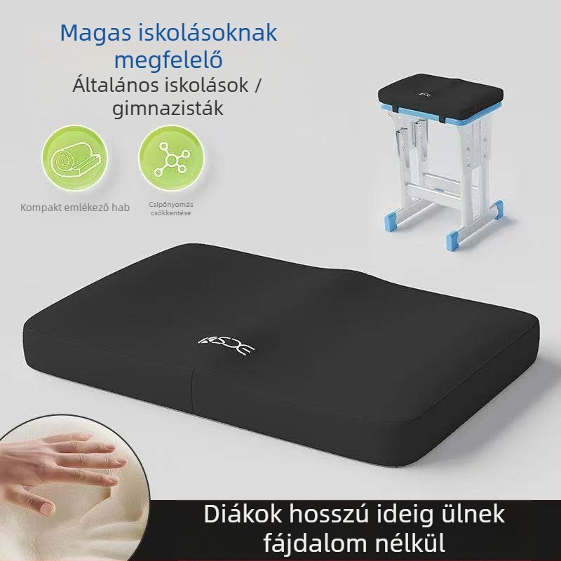 Diákoknak készült ülőpárna hosszú ideig tartó osztálytermi üléshez