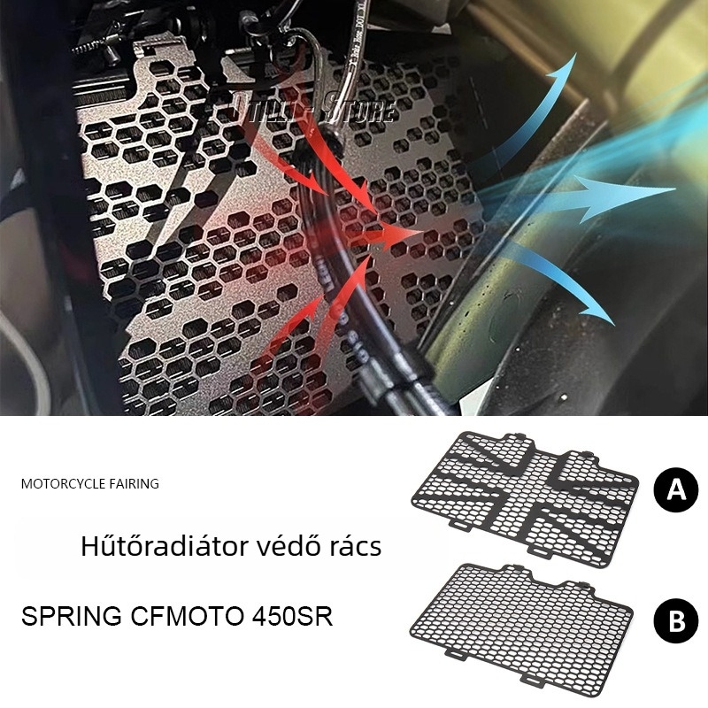 CFMOTO 450SR radiátor grill védőfedél (Spring Breeze) – otilli