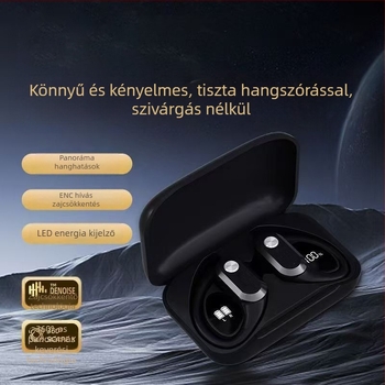 Digitális kijelzős vezeték nélküli Bluetooth fülhallgató, sportos over-ear kialakítás, Bluetooth 5.4, IPX5, üzemideje 4–8 óra