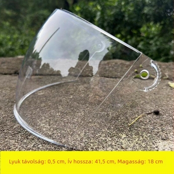Motorkerékpár sisak plex visor, átlátszó, szélvédett, kopásálló